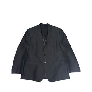 Men's Black Calvin Klein Two Button Blazer Coat Size 44S